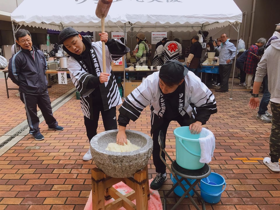 ソシエ北大阪のお餅つき！ | 淀川区 | 大阪市24区住みますプロジェクト